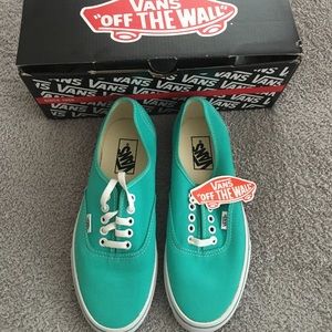 NWT teal Vans